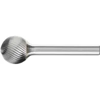 PFERD Frässtift KUD Ø 16 mm Kopflänge 14 mm Schaft-Ø 6 mm Hartmetall Verzahnung 5