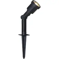 Star Trading LED Garten Spot Outdoor LED Spotlight Netzbetrieb schwarz IP65 H 19cm
