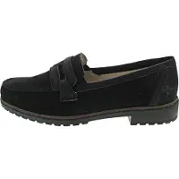 Rieker Damen Penny Loafer Slipper Leder 51864, Größe:39 EU, Farbe:Schwarz