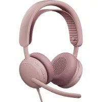 Logitech Zone Wired 2, Kabelgebunden, 20 - 20000 Hz, Anrufe/Musik, 223,5 g, Kopfhörer, Rose