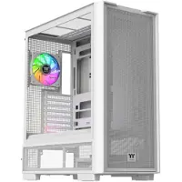 Thermaltake S380 TG ARGB, Midi Tower, PC, Schwarz, Weiß, ATX, EATX, micro ATX, Mini-ITX, SPCC, Gehärtetes Glas, Gaming