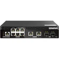 Qnap QSW-M2106PR-2S2T Netzwerk-Switch Managed L2 10G Ethernet (100/1000/10000) Power over Ethernet (PoE) 1U Schwarz
