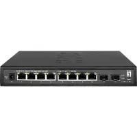 LevelOne Hilbert 10-Port Gigabit Smart Lite Switch, 8 x Gigabit RJ45, 2 x Gigabit SFP, Managed, L2, Gigabit Ethernet (10/100/1000), Vollduplex