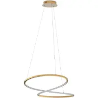 Nova Luce GIRISH LED Pendelleuchte Gold 41W Warmweiss 120x60cm dimmbar 9248109