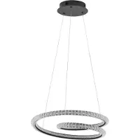 Lyora GINEVRA LED Pendelleuchte Schwarz 45W Warmweiss 120x48cm dimmbar 9748165