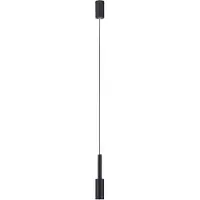 Nova Luce JOY LED Pendelleuchte Schwarz 7W Warmweiss 200x4cm 9010228