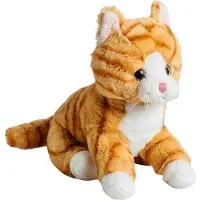 Molli Toys Rotes Plüschtier Katze 20 cm, gefertigt aus extra weichem Material, für Babys und Kleinkinder