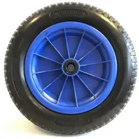Kraft Schubkarrenrad "pannensicher", Rad schwarz/ Felge blau