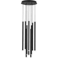 Nova Luce DANDIA LED Pendelleuchte Schwarz 69W Warmweiss 72x40,5cm dimmbar 9540204