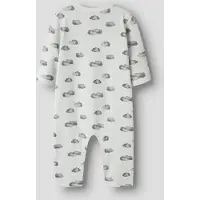 Lil´ Atelier Lil Atelier Schlafanzug "NBMGIO LS NIGHTSUIT LIL" aus Baumwollmischung, bequeme Passform, mit Druckknöpfen