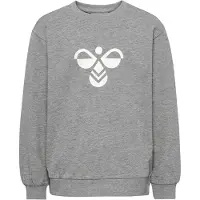 Hummel Sweatshirt "HMLJR REG TUKAS SWEATSHIRT", sportlicher Stil, mit Logo-Druck und seitlichen Winkeln