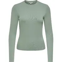 ONLY Langarmshirt "ONLRILEY O-NECK L/S TOP JRS" Baumwollmischung
