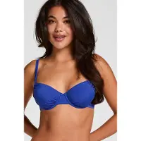 Hunkemoller Bardolino Gepolstertes Bügel-Bikini-Oberteil Blau