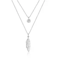 Elli Halskette Feder Boho Kristalle 925 Silber Elli Silber