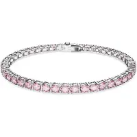 Swarovski Matrix Tennis Armband Rundschliff Rosa