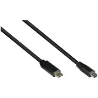 GOOD CONNECTIONS USB2.0 Kabel C-Mini B5pol. schw. 0,15m