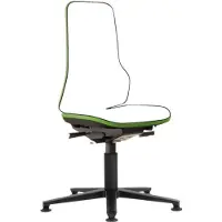 BIMOS Stuhl NEON grau synchro mit Gleiter Sitzhöhe 450 bis 620 mm