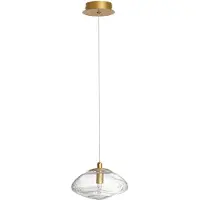 Nova Luce KING Pendelleuchte G9 Gold 200x16cm dimmbar 9006045