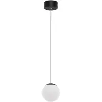 Nova Luce NUVOLE LED Pendelleuchte Schwarz 8W Warmweiss 150x13cm 9061435