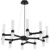 Nova Luce CENTURY Pendelleuchte G9 20-fach Schwarz 210x85cm dimmbar 9006052