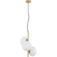 Nova Luce ALLEN Pendelleuchte E14 3-fach Gold 120x32,5cm dimmbar 9028849