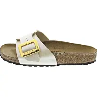 Birkenstock Damen Pantoletten Catalina Cushion Buckle - Beige - Größe 38