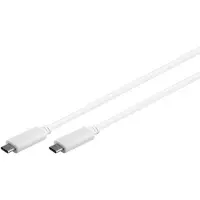 Microconnect USB3.1CC1W, 1 m, USB C, USB C, USB 3.2 Gen 2 (3.1 Gen 2), Weiß