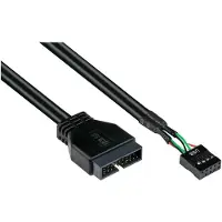 GOOD CONNECTIONS 5021-PST3 - 0,45 m - USB 2.0 - Weiblich - Männlich - Gerade - Gerade
