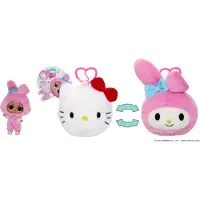 L.O.L. Surprise! Plüschanhänger L.O.L. SURPRISE "L.O.L. Surprise Loves Hello Kitty Reversible Plush Surprise Asst", weiß (bunt), Plüschfiguren, Kinder, Plüschanhänger, Variante nicht wählbar