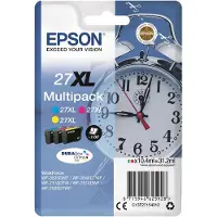 Epson Alarm clock Multipack 3-colour 27XL DURABrite Ultra Ink, High (L) Yield, Cyan, Magenta, Gelb, Tinte auf Pigmentbasis, 10,4 ml, 1 Stück(e), Multipack