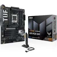 Asus TUF GAMING X870-PLUS WIFI, AMD, Sockel AM5, AMD Ryzen 7000 Series, AMD Ryzen 8000 Series, AMD Ryzen 9000 Series, DDR5-SDRAM, 192 GB, DIMM