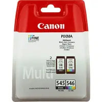 Canon PG-545/CL-546 Photo Value Pack, Schwarz, Cyan, Magenta, Gelb, 8 ml, 8 ml, 2 Stück(e), 180 Seiten, Foto-Wertpaket