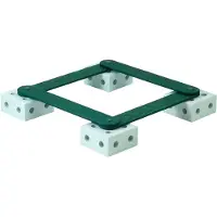 Modu Balancebane - 17 Teile - Ocean Minze/Forest Green - - One Size - Motorik Tiere