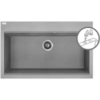Laveo Kuchinox TAU jednodřez, granit SBT_5108