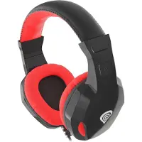 Natec Argon 110, Kabelgebunden, Gaming, 20 - 20000 Hz, 261 g, Kopfhörer, Schwarz, Rot