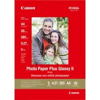 Canon Fotopapier Plus Glossy II PP-201, 265 g/m², 20 Blatt, DIN A4