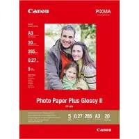 Canon Fotopapier Plus Glossy II PP-201, 265 g/m², 20 Blatt, DIN A3