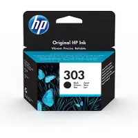 HP 303 Schwarz Original Druckerpatrone, Standard, Schwarz, Tinte auf Pigmentbasis, 1 Stück(e), 200 Seiten, Einzelpackung