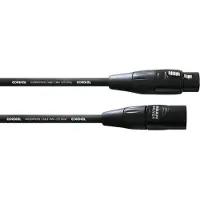 Cordial CIM 2.5 FM, XLR (3-pin), Männlich, XLR (3-pin), Weiblich, 2,5 m, Schwarz