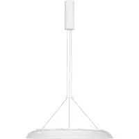 Nova Luce LED Pendelleuchte Mantle 38W warmweiss 3000K Weiß Aluminium Ø60cm 9030110