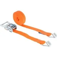 Braun -GmbH Spanngurt 2000-2-800, Haken & Ratsche, 8m x 50mm, orange, Zurrkraft bis 4000kg
