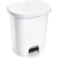PlasticForte Treteimer - weis - 18 Liter - 40 cm - Kunststoff