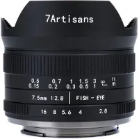 7artisans 7,5 mm F2,8 Mark II Fuji (FX Mount) Schwarz