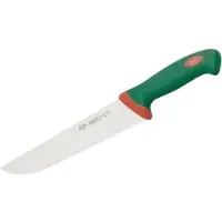 Sanelli Küchenmesser, grüner Griff, Gastromesser mit Edelstahlklinge, Klingenlänge: 22 cm