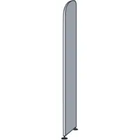 Kerkmann Büroregal Dante, Abschlusswange, für Regale mit Rückwand, H 2250 mm, lichtgrau