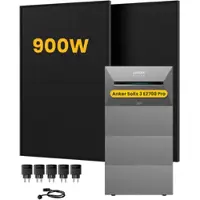 Anker SOLIX Solarbank 3 E2700 Pro, mit 2 x 455W Bifaziale Solarmodule, by Powerness - 10.8kWh / 5 x Smart Plug / Standardversand