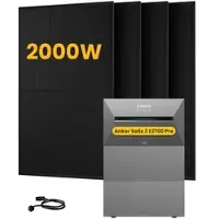 Anker SOLIX Solarbank 3 E2700 Pro, mit 4 x 500 Bifaziale Solarmodule.by Powerness - 8.1kWh / ohne Zubehör / Powerness Express (Lieferzeit: 5-14 Werktage)