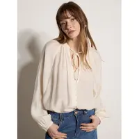 Apricot Shirtbluse "Leichte Bluse mit Ballonärmeln", Damen, Gr. S (36), weiß, gewebt, Obermaterial: 72% Viskose CV. 28% Polyester PES., Gerade, Blusen Shirtbluse, mit verdecktem Verschluss