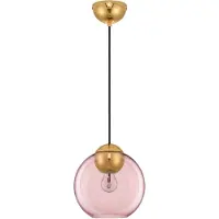 Lyora MIDORI Pendelleuchte E27 Gold Pink 182,5x24cm dimmbar 9009243