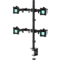 ONKRON Tischhalterung für 13 - 32 Zoll Bildschirme bis 8 kg (x4) Schwarz D421E-B
